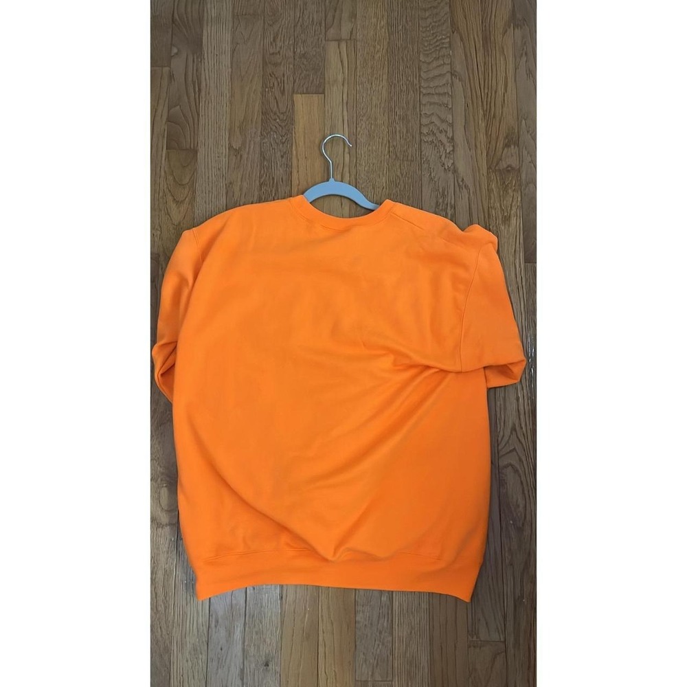 Hanes EcoSmart Pigeon Forge Snow Sweatshirt Orange Crewneck Medium TN Souvenir - Picture 2 of 3